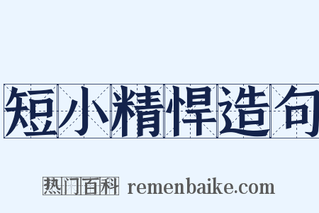 短小精悍造句是什么意思的图片